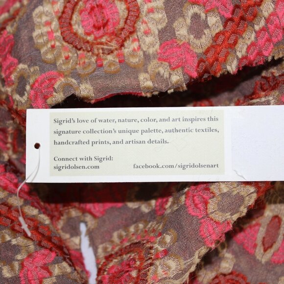 Sigrid Olsen Signature Womens Structured Button Down Overshirt Sz Med NWT Sheer - Picture 4 of 8